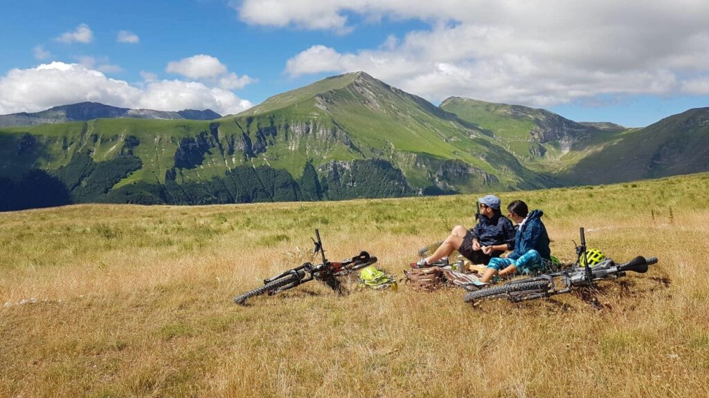I Monti Sibillini sopra Bolognola in estate